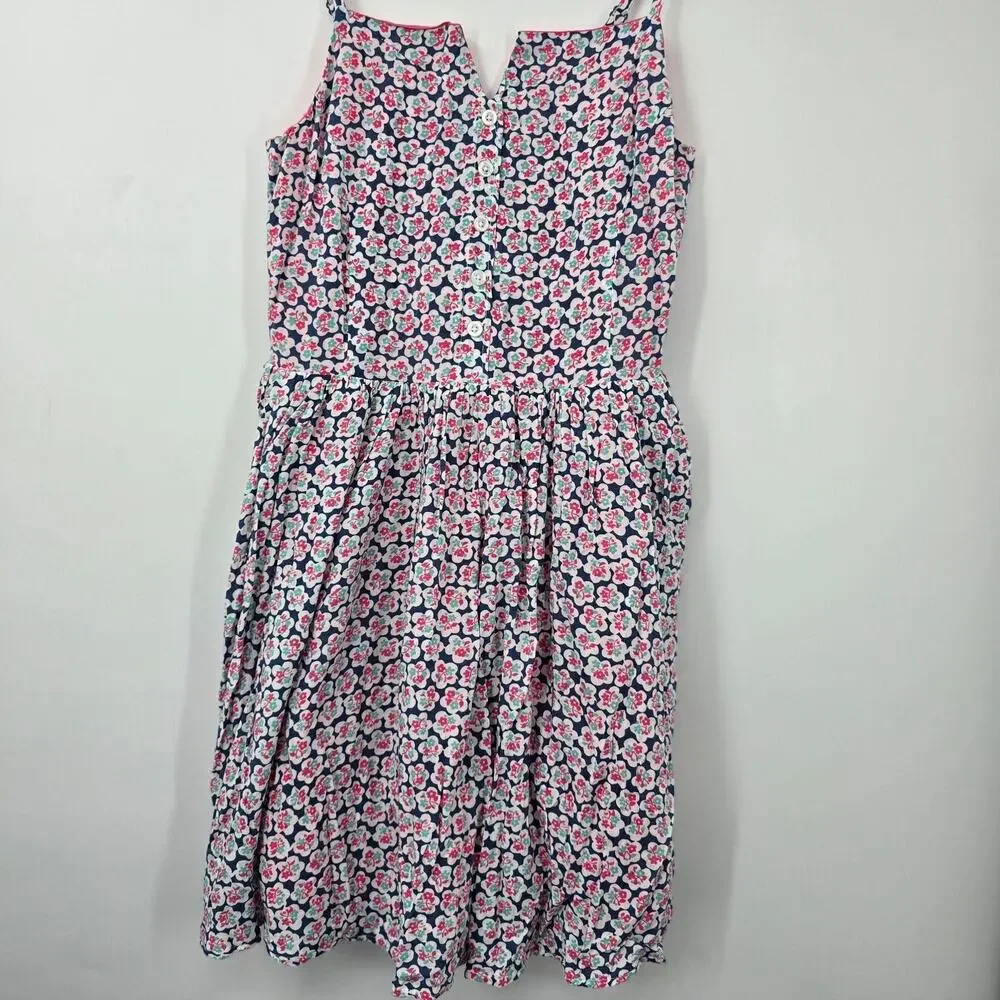 Johnnie B Boden Dress Girls 13-14Y Floral Smocked Sundress Spring Summer Pink